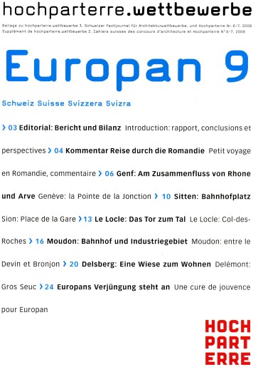 hochparterre wettbewerbe europan 9 moudon